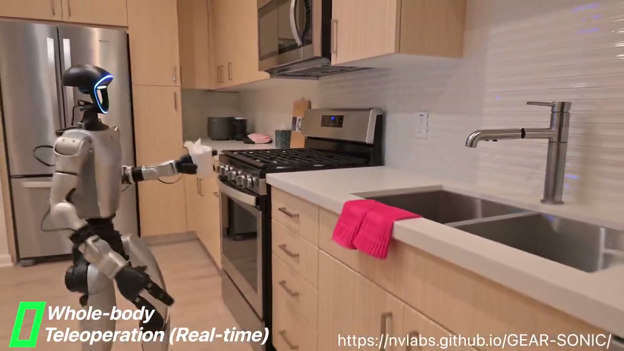 Humanoid robot walking and maneuver demo